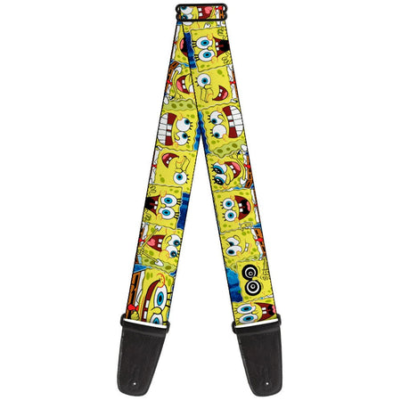 SpongeBob SquarePants Guitar Strap Expressions Stripe Adjustable Blue - Paramount Shop