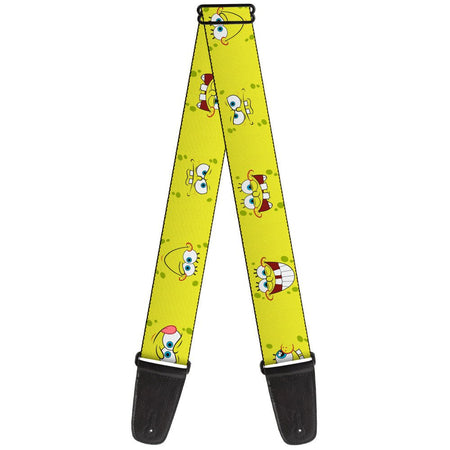 SpongeBob SquarePants Guitar Strap Expressions Yellow Adjustable - Paramount Shop