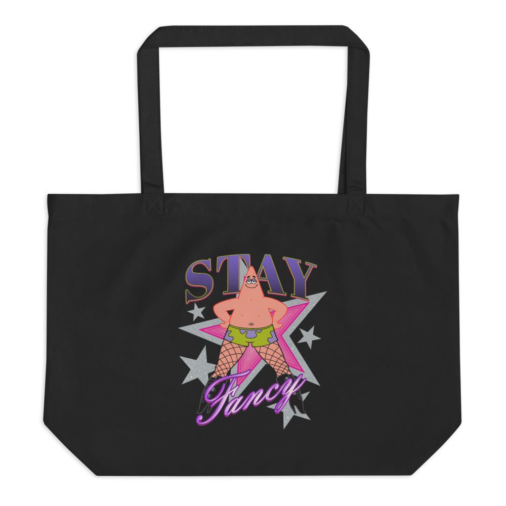 SpongeBob SquarePants Patrick Fishnets Stay Fancy Large Eco Tote - Paramount Shop
