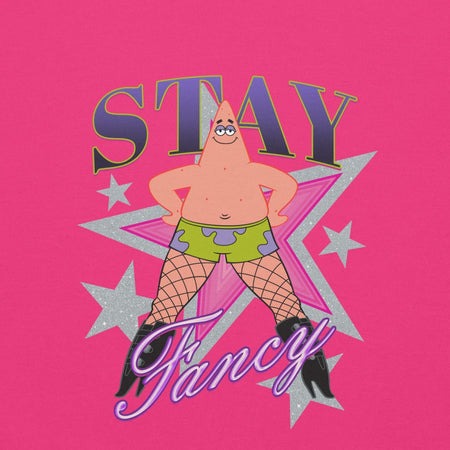 SpongeBob SquarePants Patrick Fishnets Stay Fancy Unisex Crewneck Sweatshirt - Paramount Shop