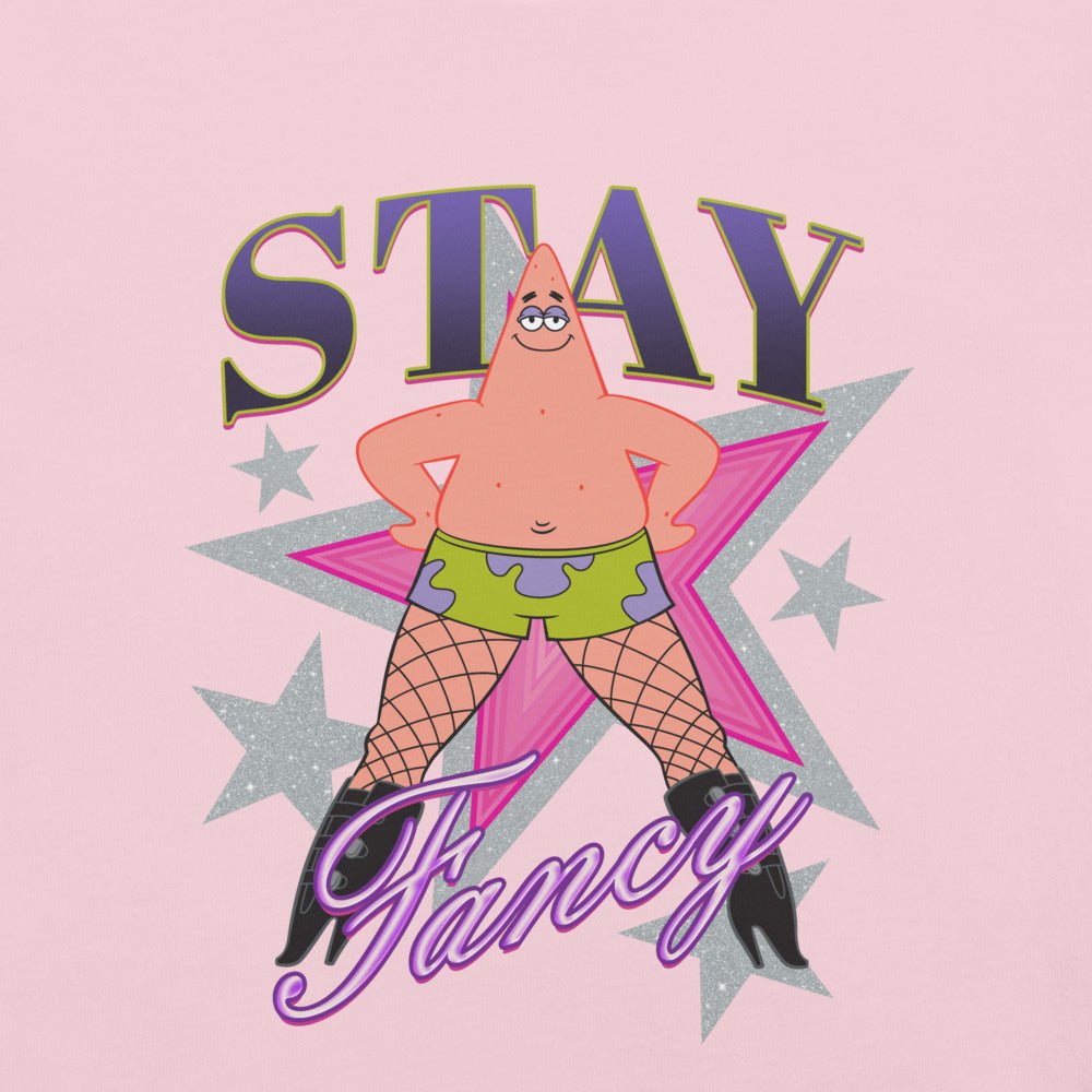 SpongeBob SquarePants Patrick Fishnets Stay Fancy Unisex T-Shirt - Paramount Shop