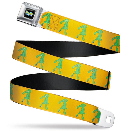 SpongeBob SquarePants Seatbelt Belt Squidward Bold and Brash Painting Black - Paramount Shop