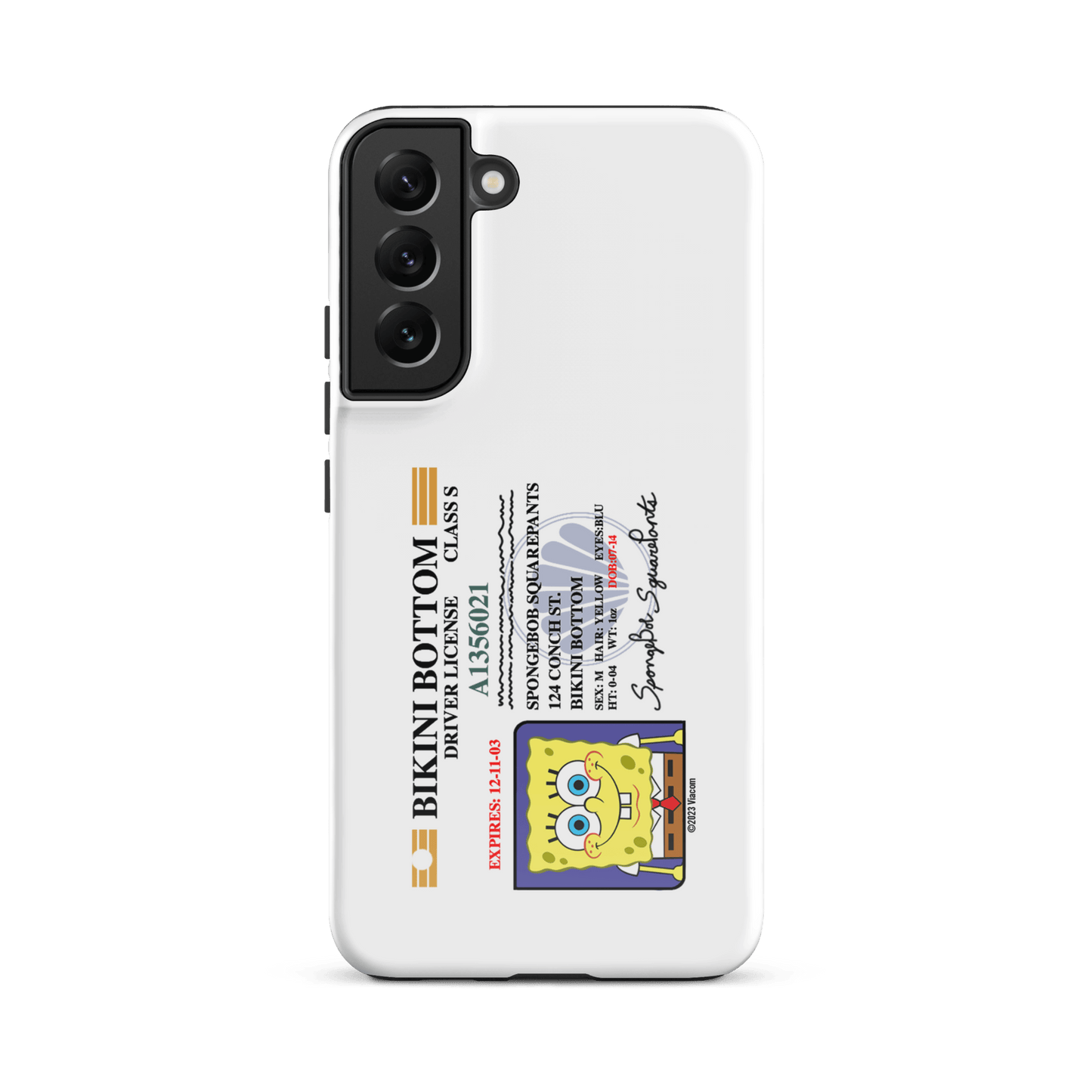 SpongeBob SquarePants SpongeBob Driver's License Tough Phone Case - Samsung - Paramount Shop