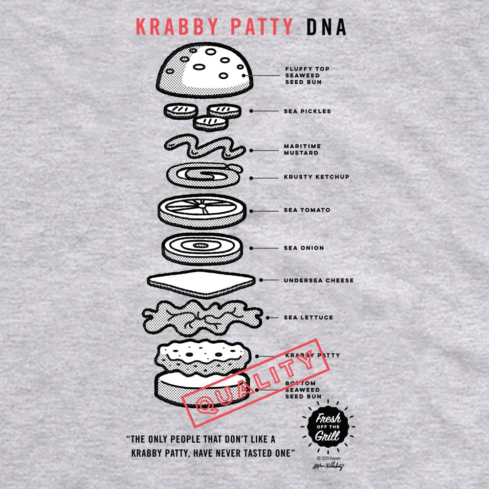 SpongeBob SquarePants The Krusty Krab DNA Adult Short Sleeve T - Shirt - Paramount Shop
