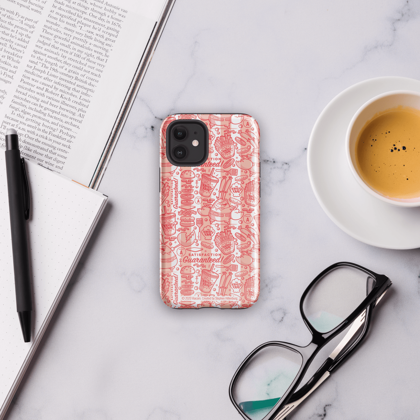 SpongeBob SquarePants The Krusty Krab Satisfaction Guaranteed Tough Phone Case - iPhone - Paramount Shop