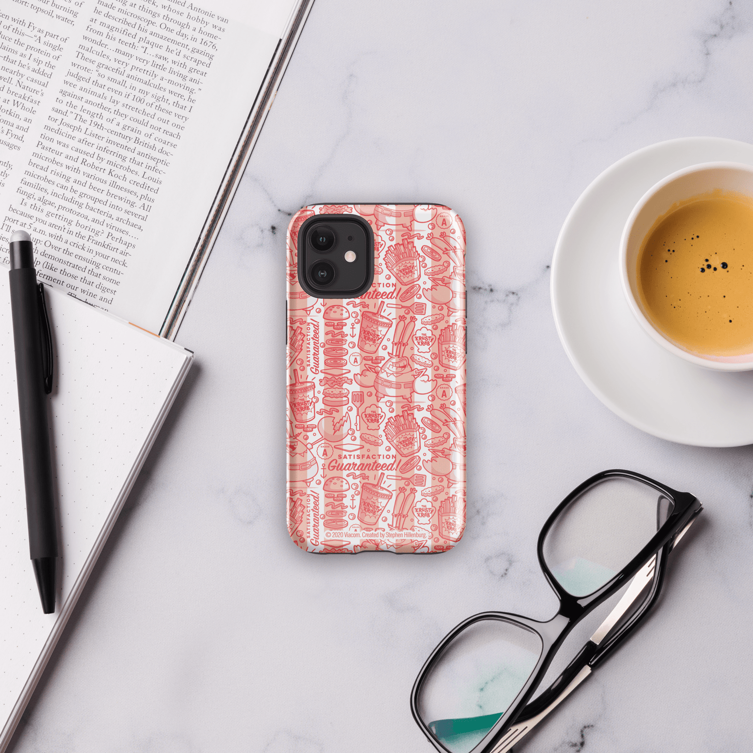 SpongeBob SquarePants The Krusty Krab Satisfaction Guaranteed Tough Phone Case - iPhone - Paramount Shop