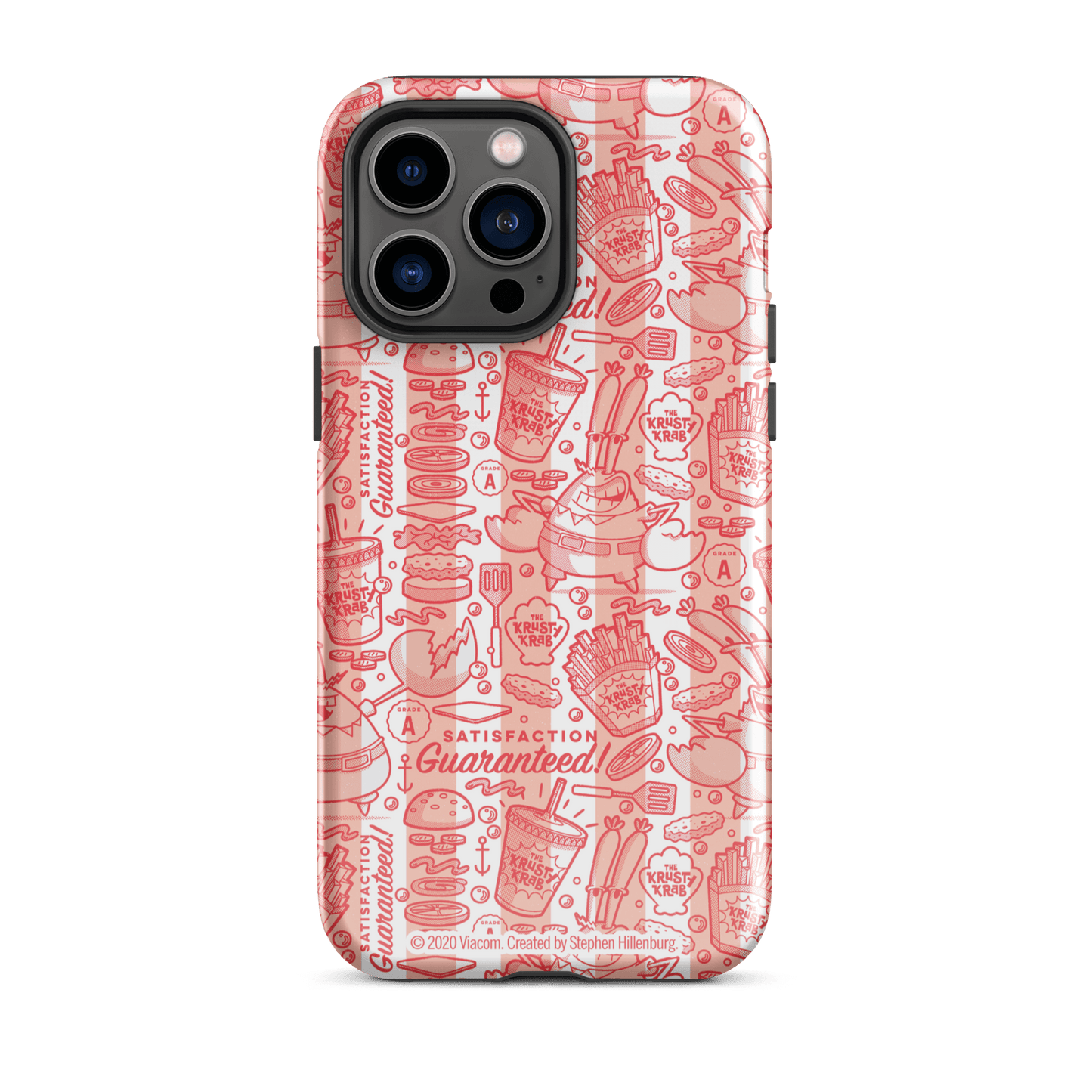 SpongeBob SquarePants The Krusty Krab Satisfaction Guaranteed Tough Phone Case - iPhone - Paramount Shop