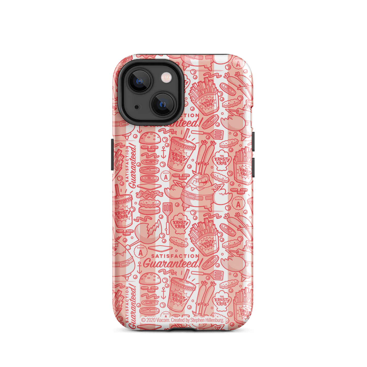 SpongeBob SquarePants The Krusty Krab Satisfaction Guaranteed Tough Phone Case - iPhone - Paramount Shop