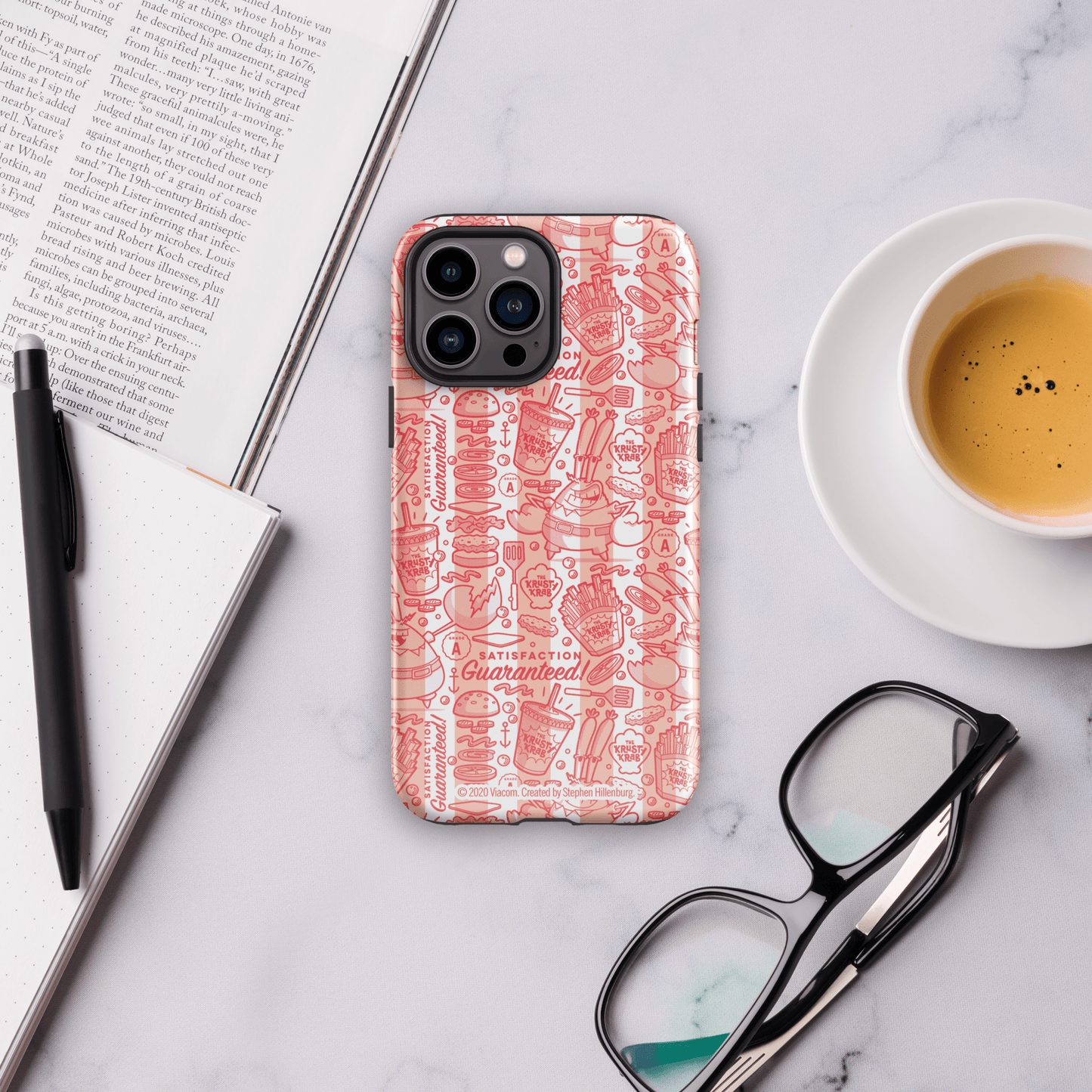 SpongeBob SquarePants The Krusty Krab Satisfaction Guaranteed Tough Phone Case - iPhone - Paramount Shop
