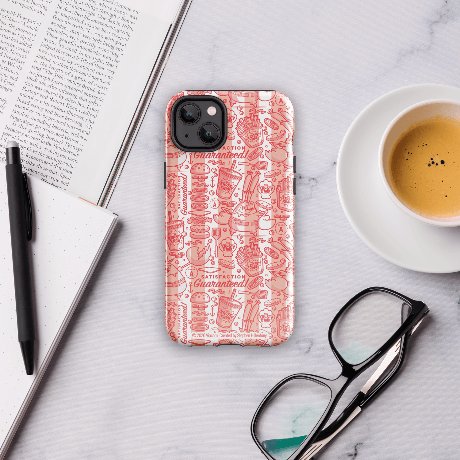 SpongeBob SquarePants The Krusty Krab Satisfaction Guaranteed Tough Phone Case - iPhone - Paramount Shop