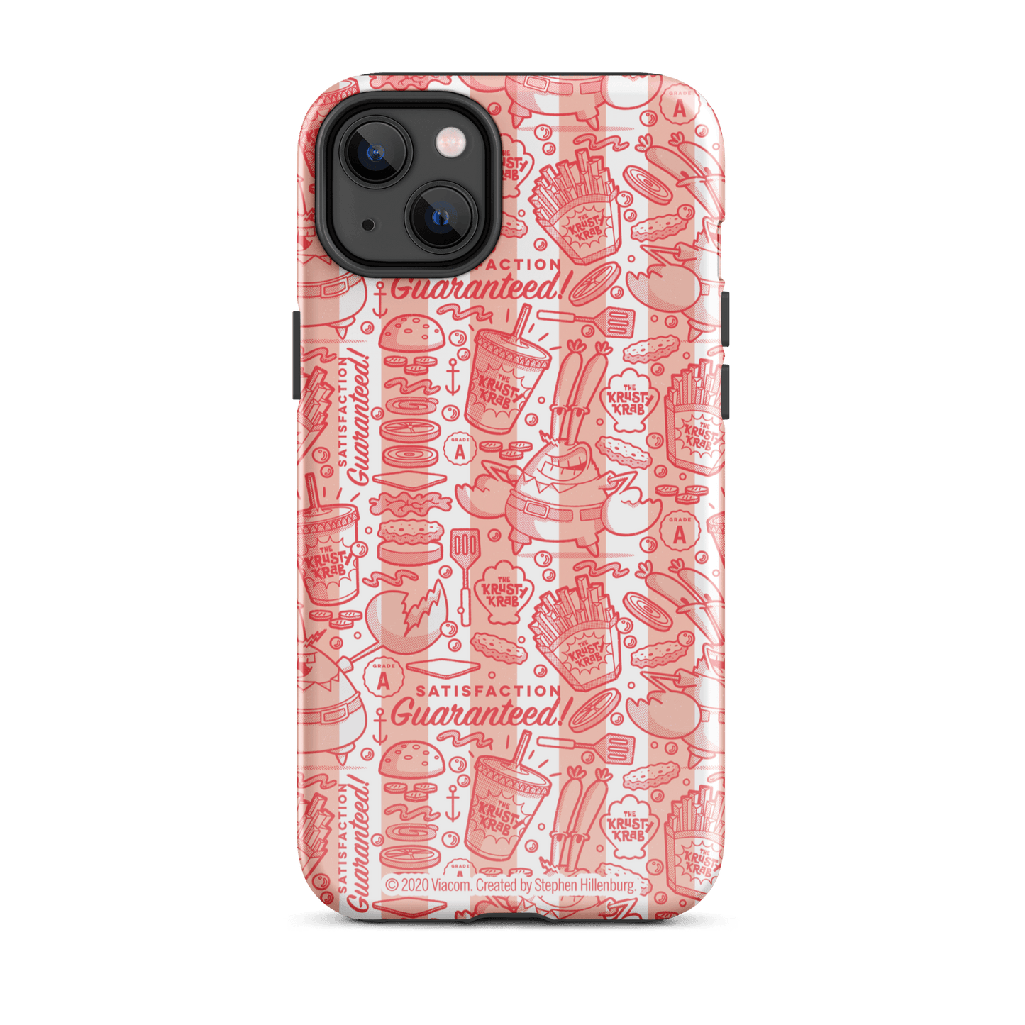SpongeBob SquarePants The Krusty Krab Satisfaction Guaranteed Tough Phone Case - iPhone - Paramount Shop