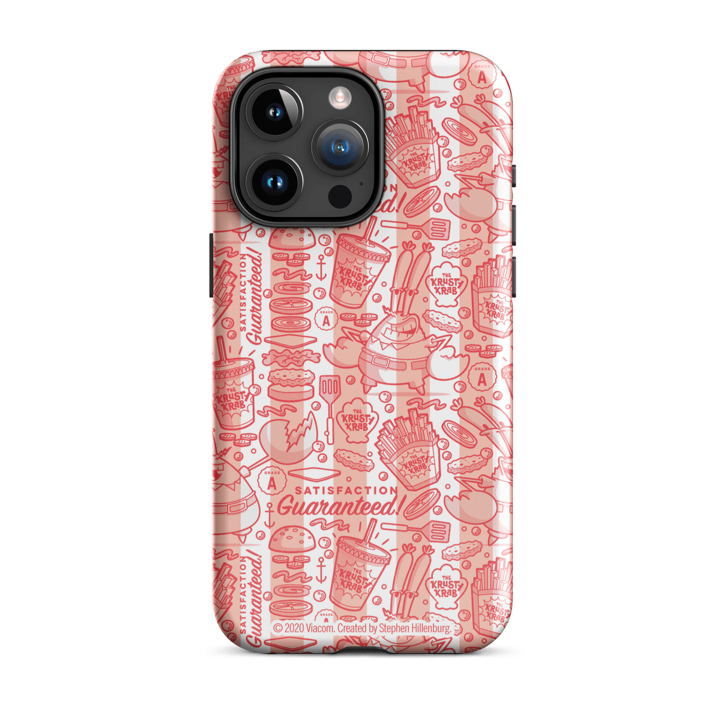SpongeBob SquarePants The Krusty Krab Satisfaction Guaranteed Tough Phone Case - iPhone - Paramount Shop