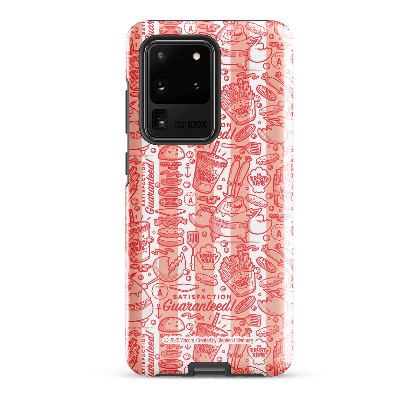 SpongeBob SquarePants The Krusty Krab Satisfaction Guaranteed Tough Phone Case - Samsung - Paramount Shop