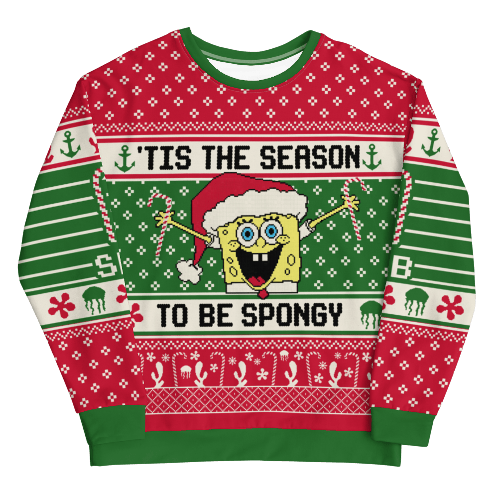 SpongeBob SquarePants Ugly Christmas Unisex Crew Neck Sweatshirt