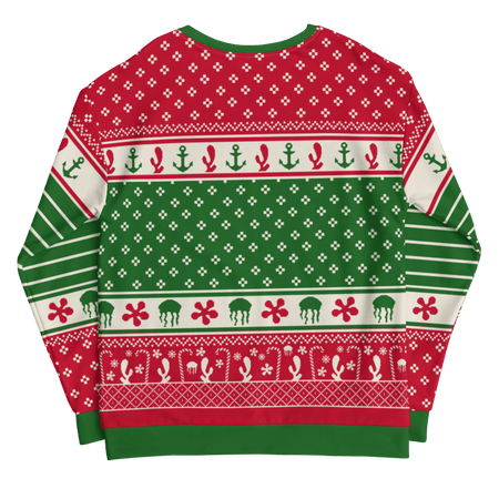 SpongeBob SquarePants Ugly Christmas Unisex Crew Neck Sweatshirt - Paramount Shop