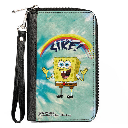 SpongeBob SquarePants Wallet Rainbow SIKE! Pose Blues Zip Around - Paramount Shop