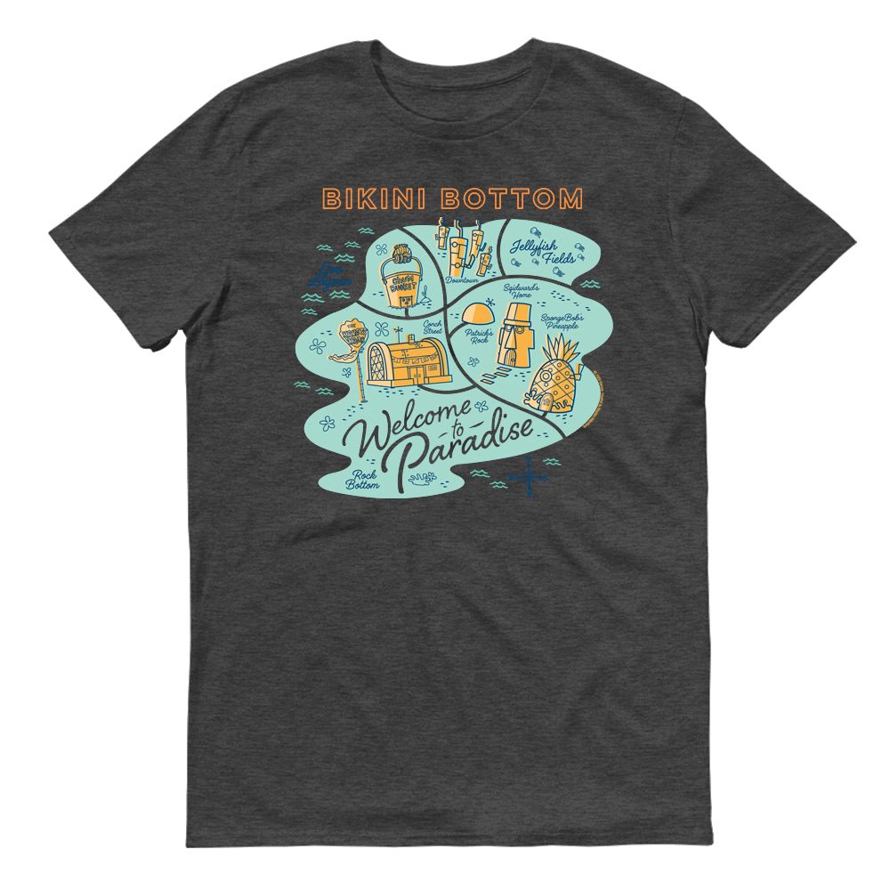 SpongeBob SquarePants Welcome to Paradise Adult Short Sleeve T - Shirt - Paramount Shop