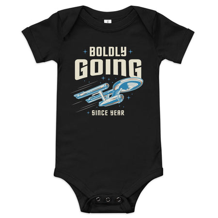 Star Trek Baby Bodysuit Boldly Going Since 1966 Personalized Year - Paramount Shop