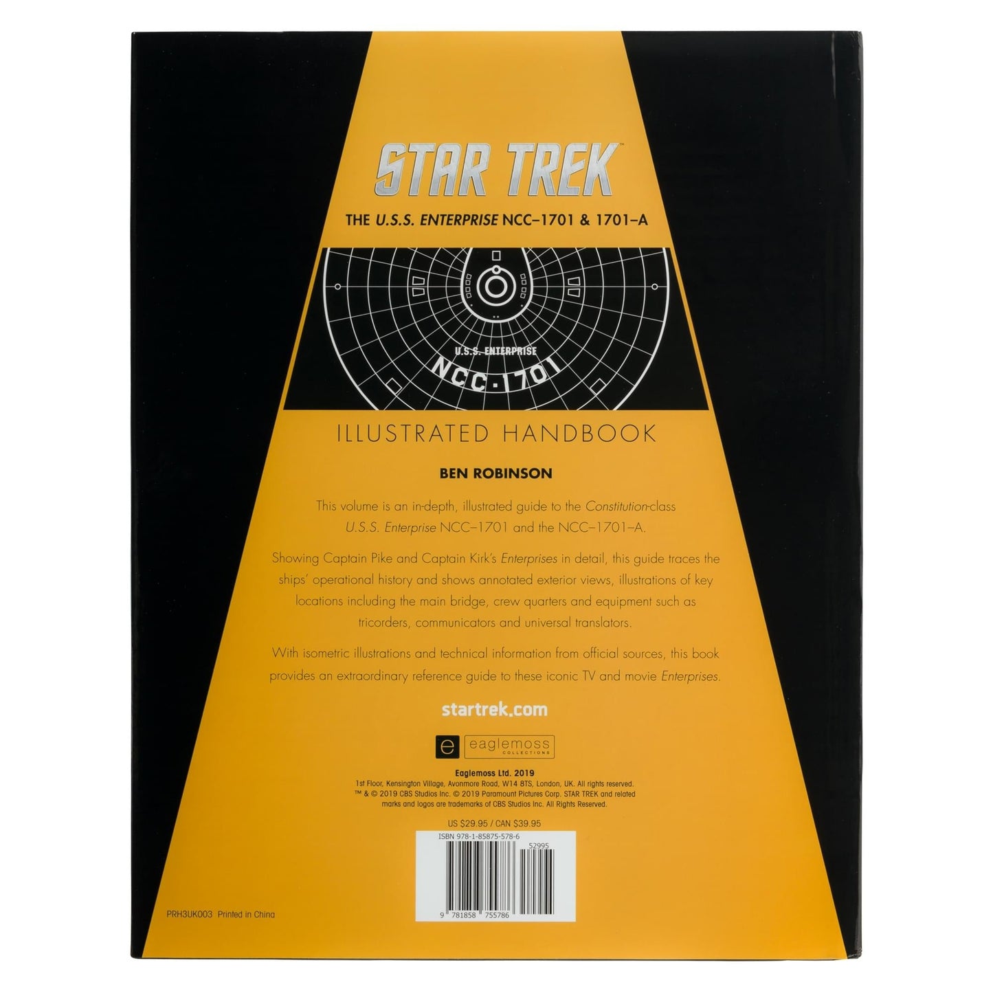 Star Trek Book Illustrated Handbook U.S.S. Enterprise - Paramount Shop