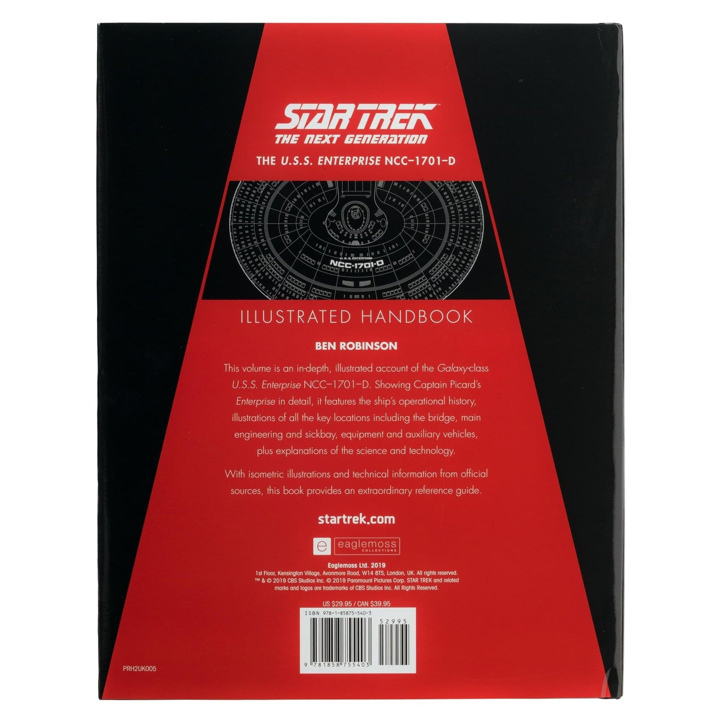 Star Trek Book Illustrated Handbook U.S.S. Enterprise NCC-1701-D - Paramount Shop