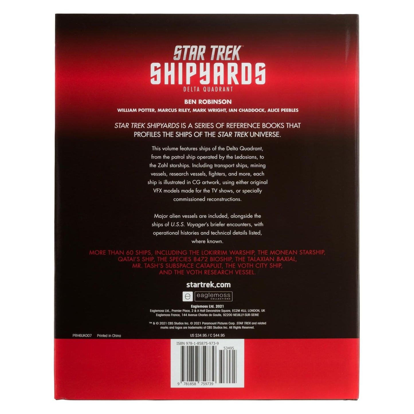 Star Trek Book The Borg and the Delta Quadrant Vol 2 - Paramount Shop