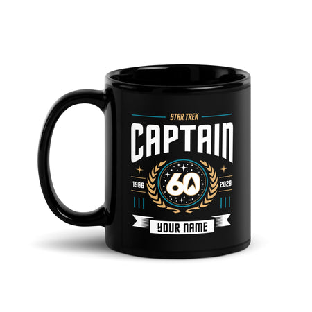 Star Trek Captain Personalized Name Mug 60th Anniversary - Paramount Shop
