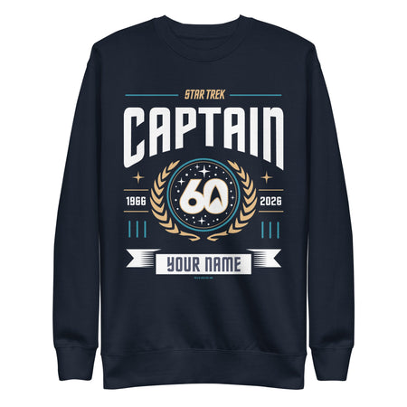 Star Trek Captain Personalized Name Sweatshirt 60th Anniversary - Paramount Shop