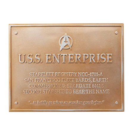 Star Trek Collectibles USS Enterprise NCC-1701-A Dedication Plaque - Paramount Shop