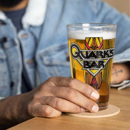 Star Trek: Deep Space Nine Quark's Bar Vintage Logo Pint Glass - Paramount Shop