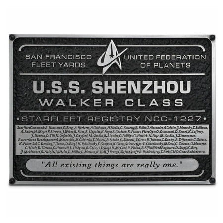 Star Trek: Discovery Collectibles Shenzhou Dedication Plaque - Paramount Shop