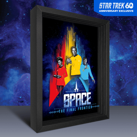 Star Trek Framed Print 60th Anniversary Shadowbox Art - Paramount Shop