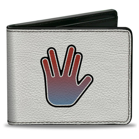 Star Trek Live Long & Prosper Vegan Leather Bi - Fold Wallet - Paramount Shop