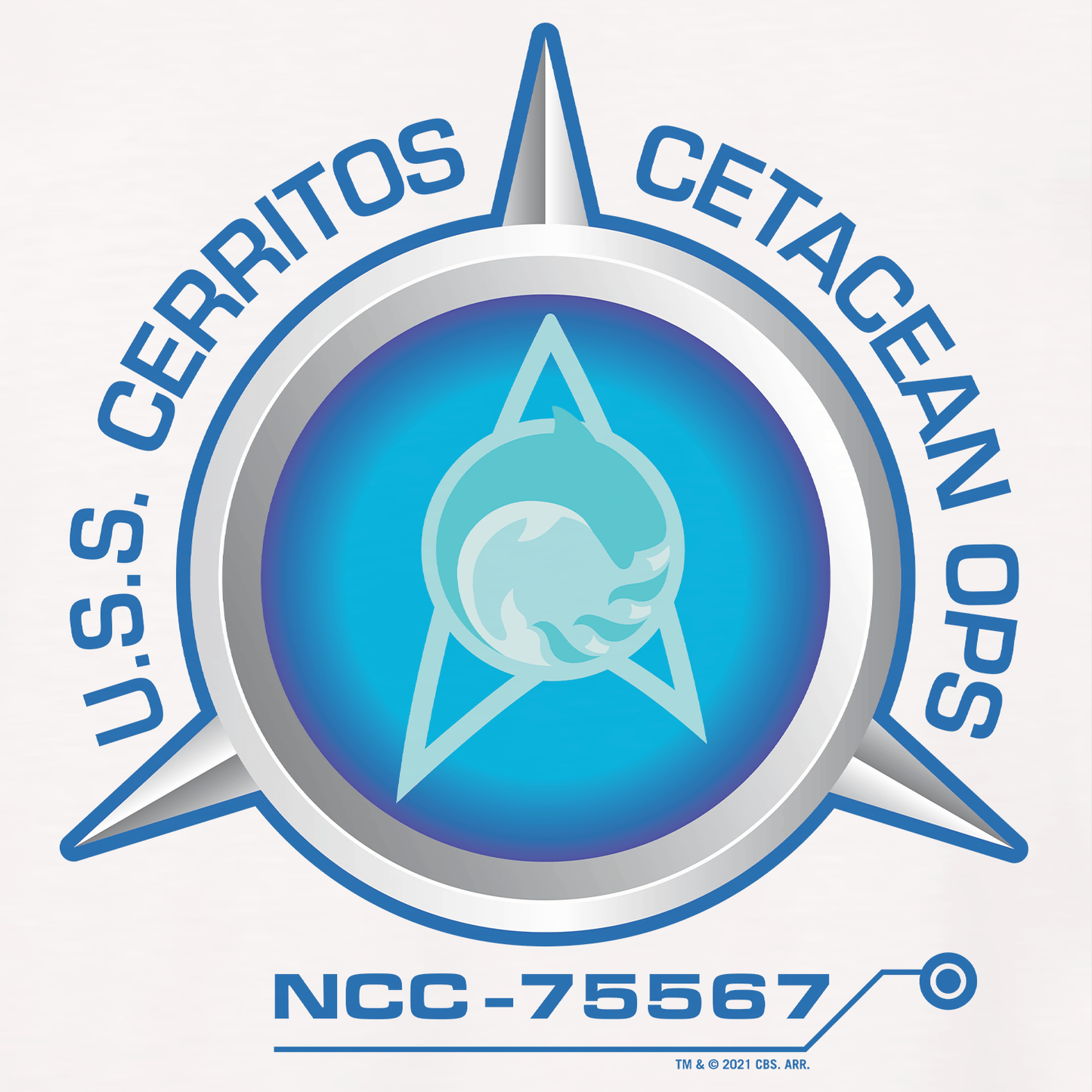 Star Trek: Lower Decks Cetacean Ops Delta Logo Adult Short Sleeve T - Shirt - Paramount Shop