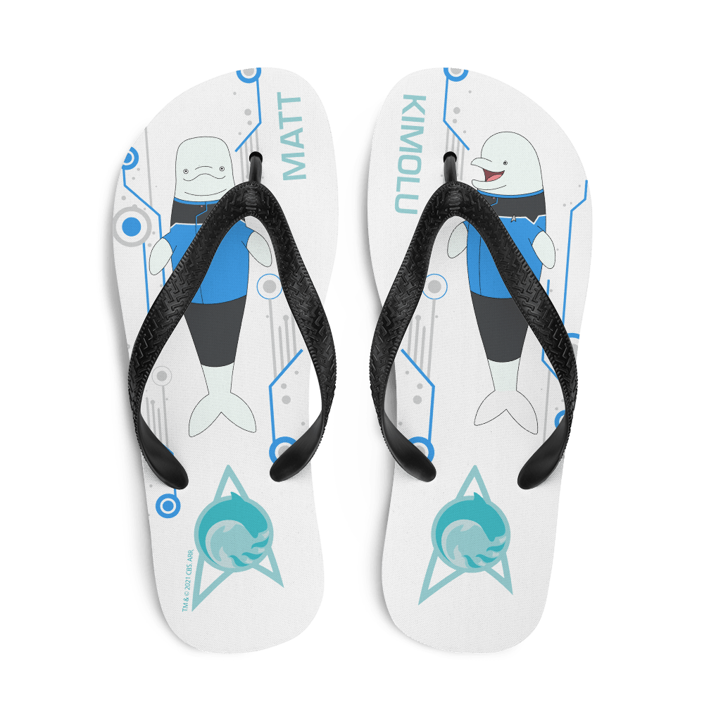 Star Trek: Lower Decks Matt & Kimolu Adult Flip Flops - Paramount Shop