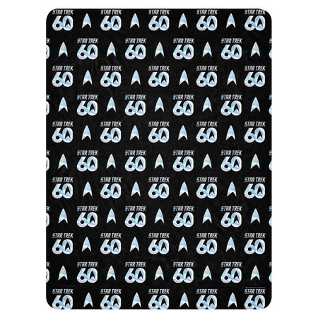 Star Trek Sherpa Blanket 60th Anniversary Logo - Paramount Shop