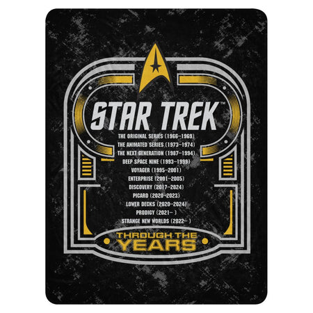 Star Trek Sherpa Blanket Through The Years - Paramount Shop