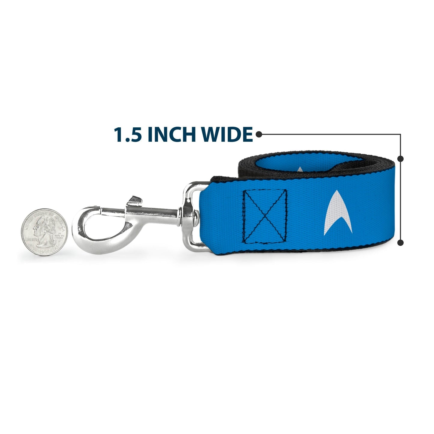 Star Trek Starfleet Insignia Blue and White Pet Leash - Paramount Shop