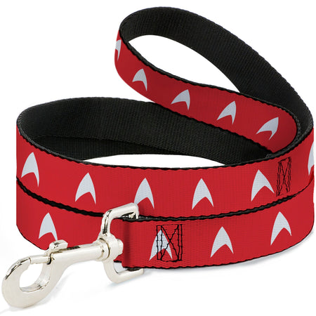 Star Trek Starfleet Insignia Red & White Dog Leash - Paramount Shop