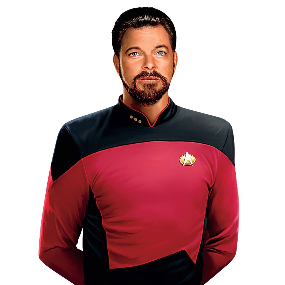 Star Trek: The Next Generation Commander Riker Life - Sized Cardboard Cutout Standee - Paramount Shop