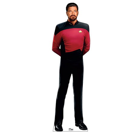 Star Trek: The Next Generation Commander Riker Life - Sized Cardboard Cutout Standee - Paramount Shop
