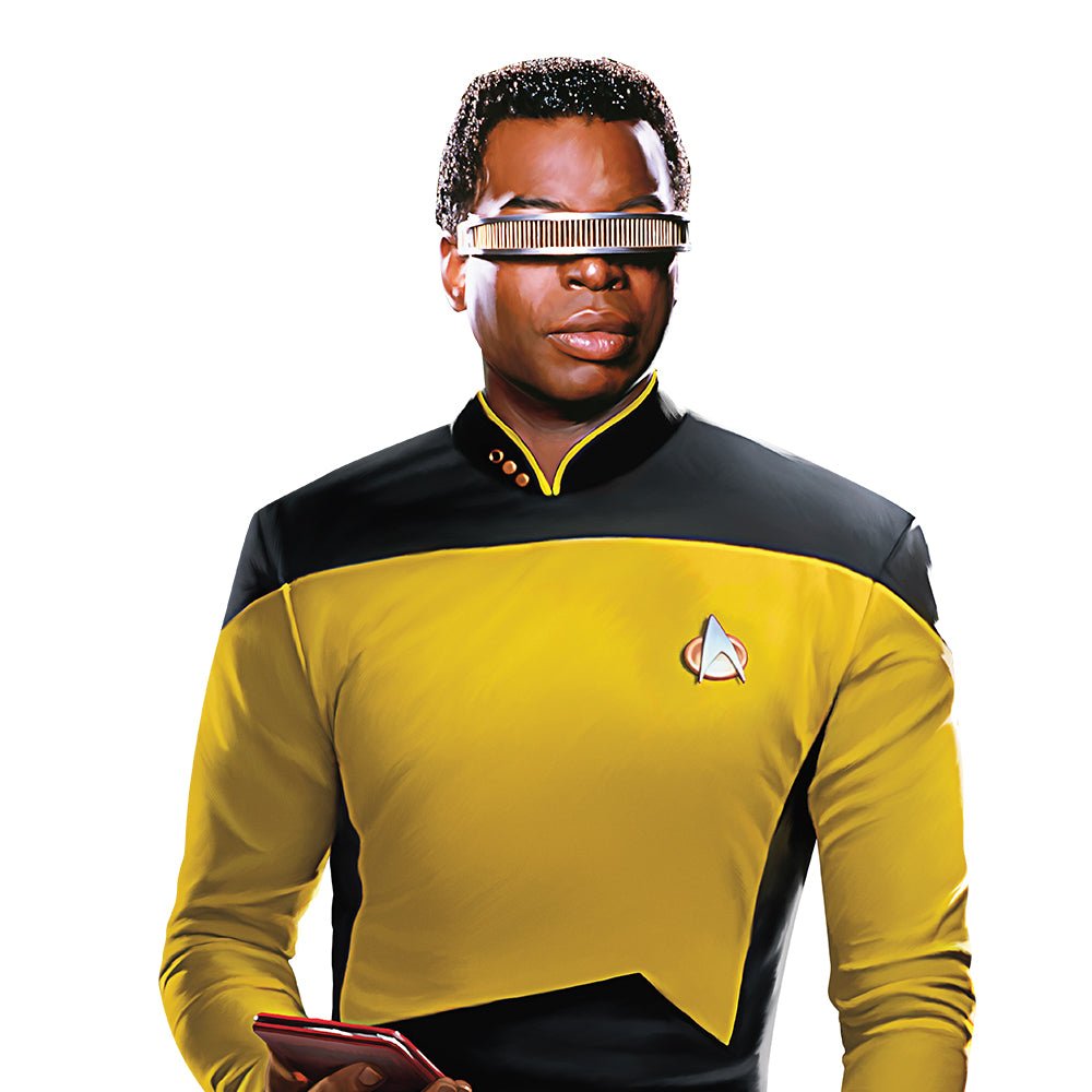 Star Trek: The Next Generation Geordi La Forge Life - Sized Cardboard Cutout Standee - Paramount Shop
