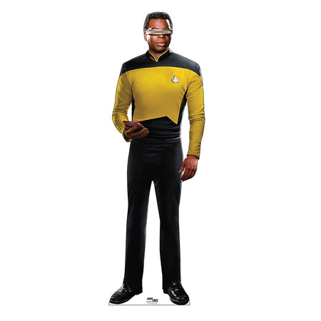 Star Trek: The Next Generation Geordi La Forge Life - Sized Cardboard Cutout Standee - Paramount Shop