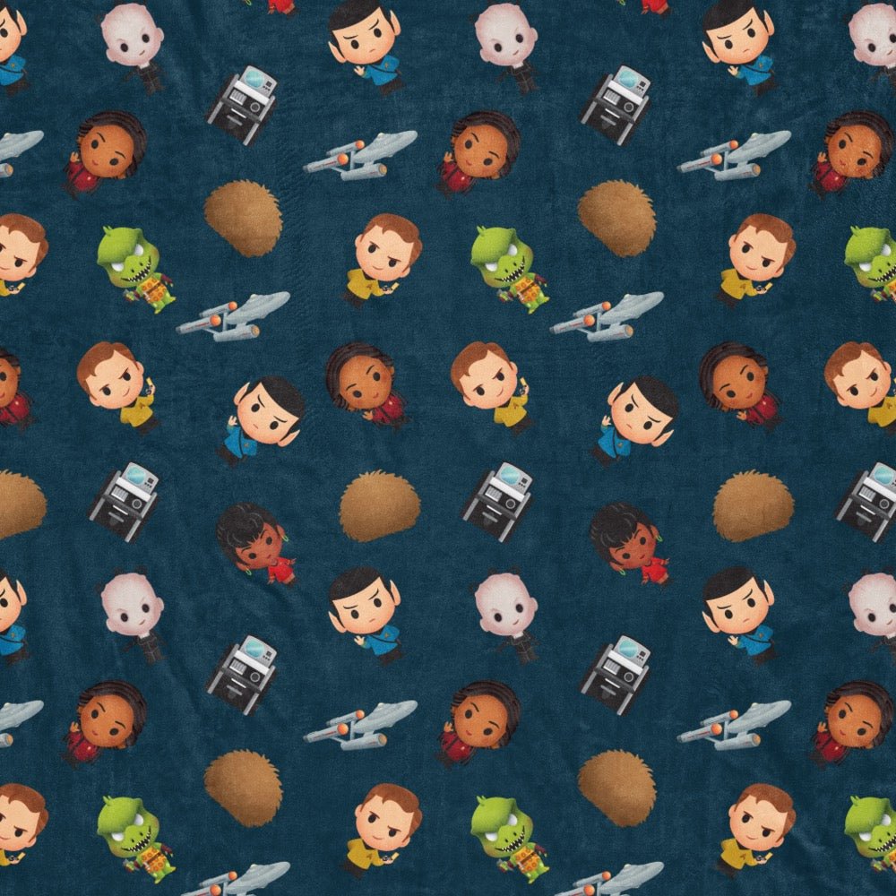 Star Trek: The Original Series Chibi Sherpa Blanket - Paramount Shop