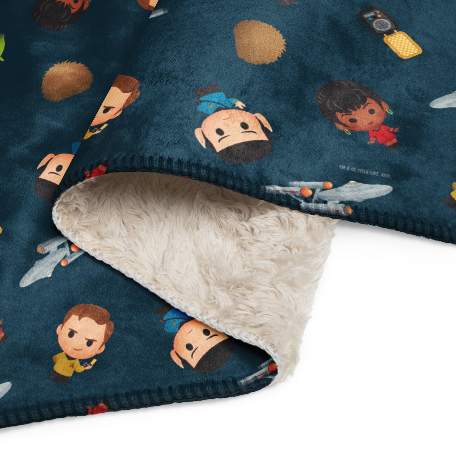Star Trek: The Original Series Chibi Sherpa Blanket - Paramount Shop