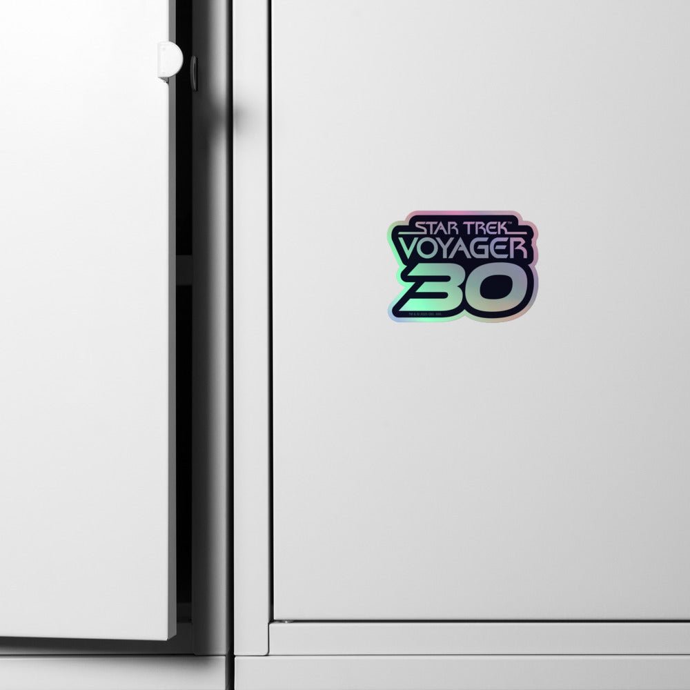 Star Trek: Voyager 30th Anniversary Logo Holographic Sticker - Paramount Shop