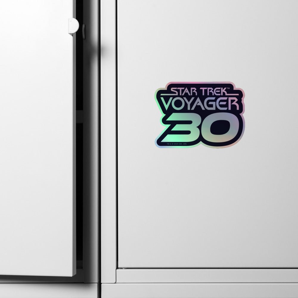 Star Trek: Voyager 30th Anniversary Logo Holographic Sticker - Paramount Shop