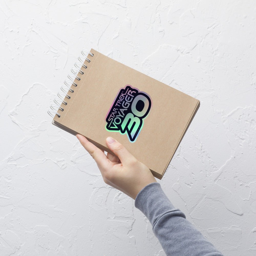 Star Trek: Voyager 30th Anniversary Logo Holographic Sticker - Paramount Shop