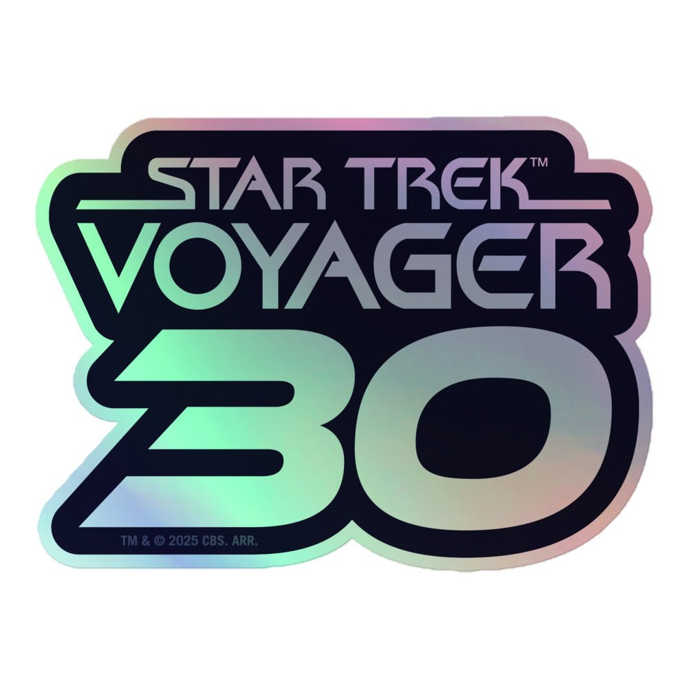 Star Trek: Voyager 30th Anniversary Logo Holographic Sticker - Paramount Shop