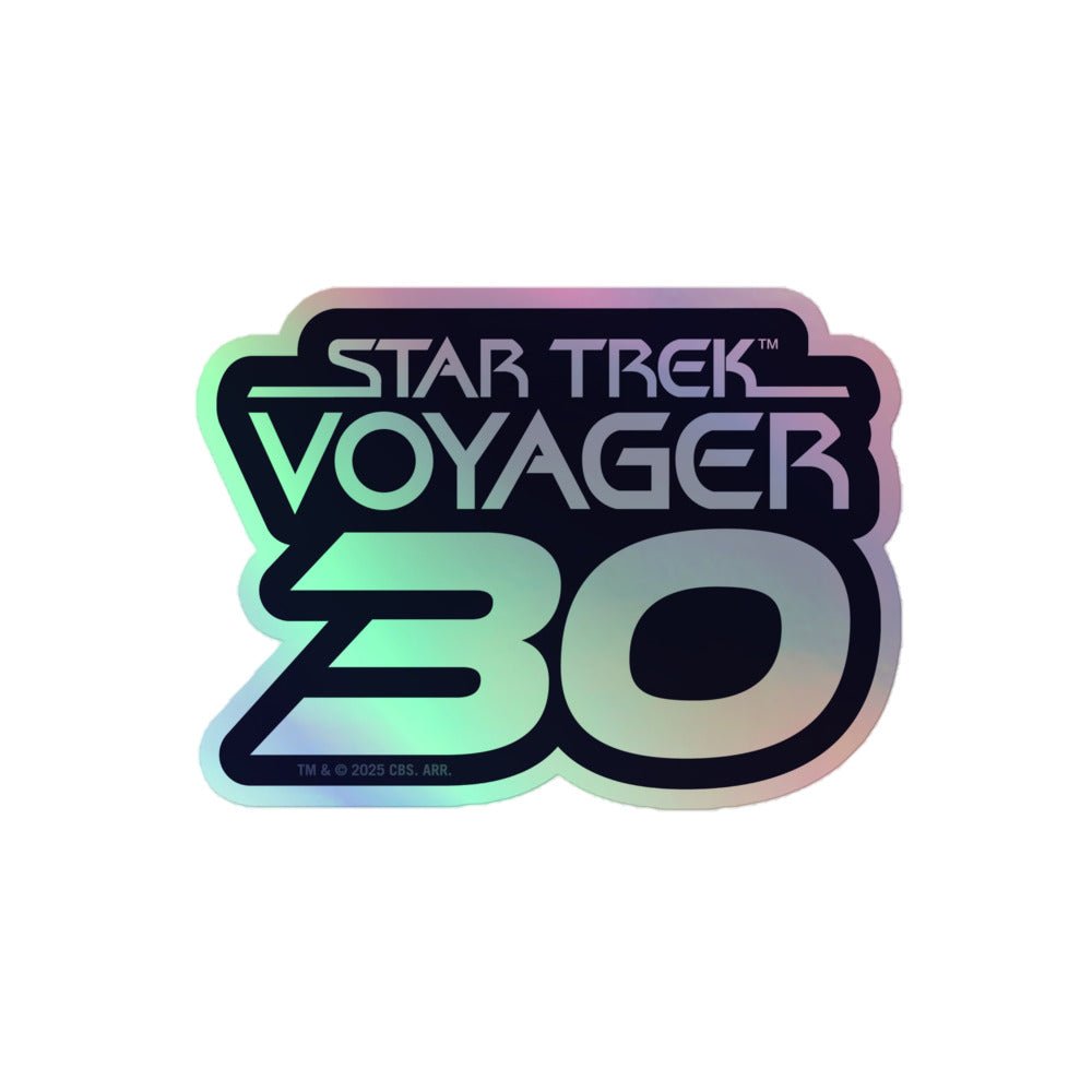 Star Trek: Voyager 30th Anniversary Logo Holographic Sticker - Paramount Shop