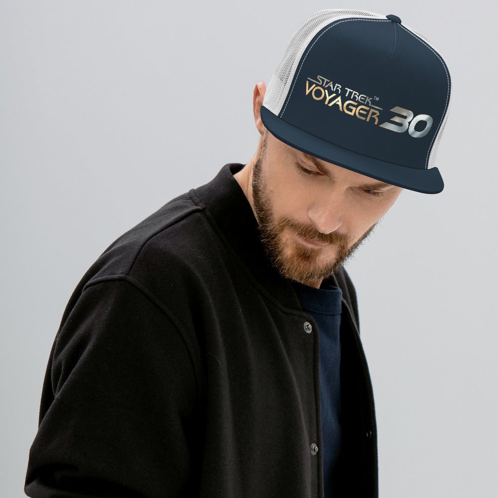 Star Trek: Voyager 30th Anniversary Logo Trucker Hat - Paramount Shop